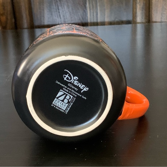 Disney Mickey Mouse Spider Web Ceramic Halloween Mug - Black & Orange - Picture 8 of 9